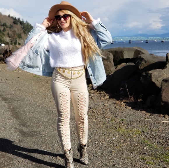 Pants LACE UP FRONT PANTS - Picture 2 of 4